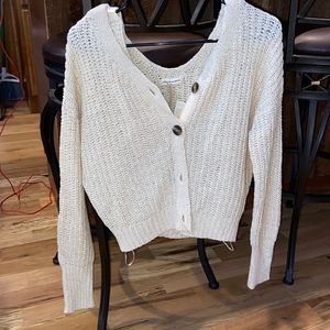 Cardigan with built in tank top